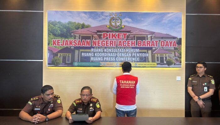 Pengembangan Kasus Dugaan Korupsi, Jaksa Tahan Anak Mantan Sekda Abdya