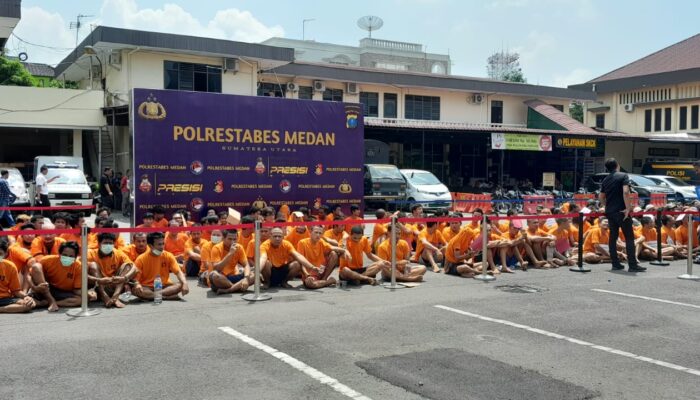 Januari-Maret, Polisi Ringkus 367 Bandit Jalanan Di Medan
