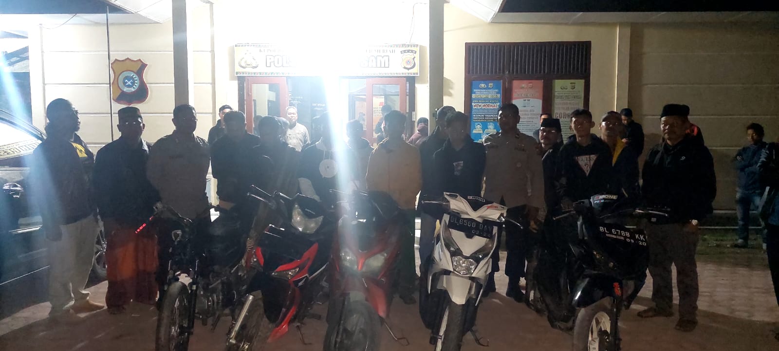Polisi Tertibkan Aksi Balap Liar, 5 Sepeda Motor Dan 9 Remaja Diamankan