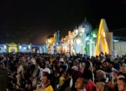 Massa Padati Lapangan Bola Kaki Desa Saentis Pada Penutupan MTQ Ke-56