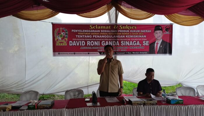 David Roni G Sinaga Harap Warga Masuk DTKS Segera Dapat Bansos