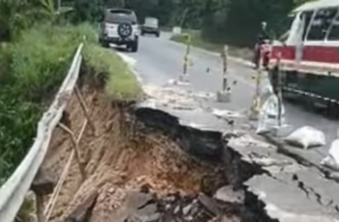 Minggu Depan Jalan Nasional Amblas 15 Meter Akan Ditangani