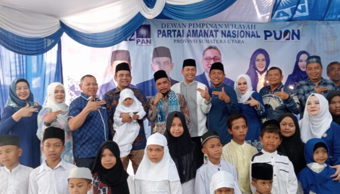 Sambut Ramadan, PAN Sumut Santuni Anak Yatim dan Launching Pengajian Amanat
