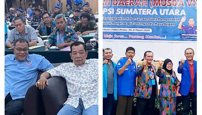 Mbelin Brahmana Kembali Pimpin F.SPTI Sumut Periode 2023-2028