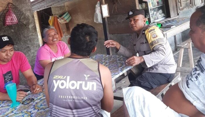 Musim Kemarau, Bhabinkamtibmas Sosialisasi Pencegahan Karhutla