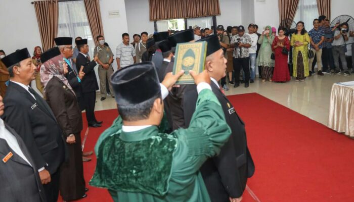 11 Pejabat Tinggi Pratama Pemko P.Siantar Dilantik, Sekda Jadi Staf Ahli Wali Kota