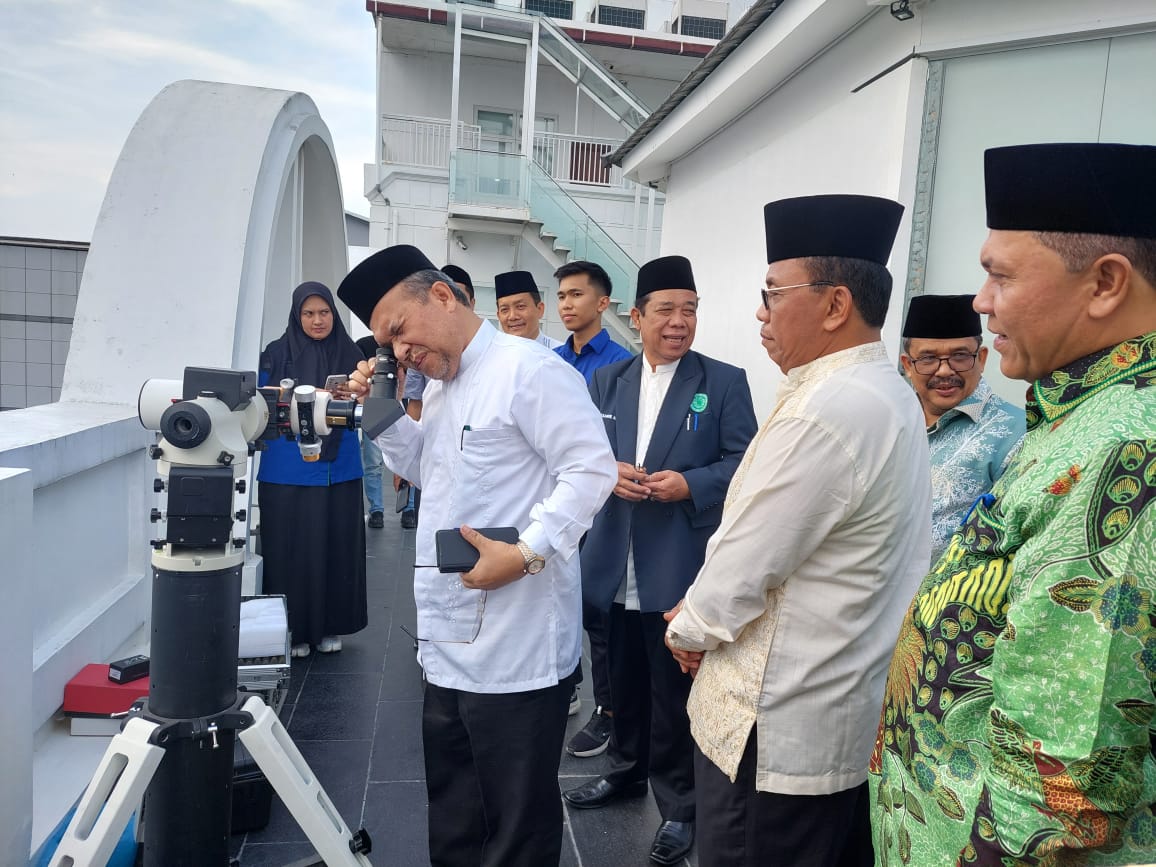 Kakanwil Kemenagsu Tinjau Rukyatul Hilal Awal Ramadhan