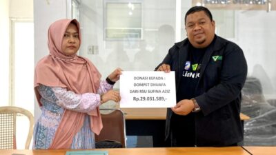 <em>DD Waspada Terima Donasi 29 Juta dari RSU Sufina Aziz Medan</em>