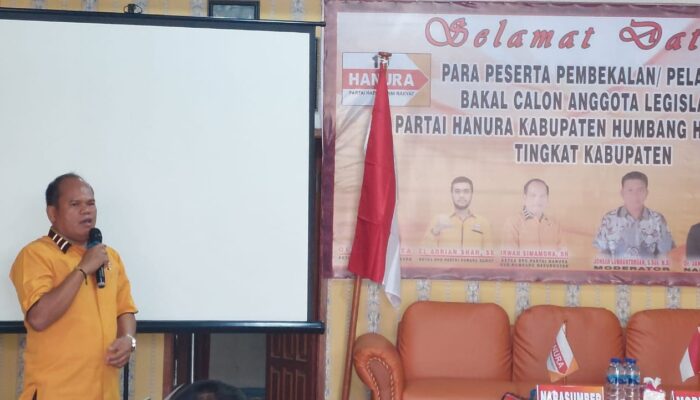 Jelang Pemilu 2024, DPC Hanura Humbahas Bekali Bacaleg
