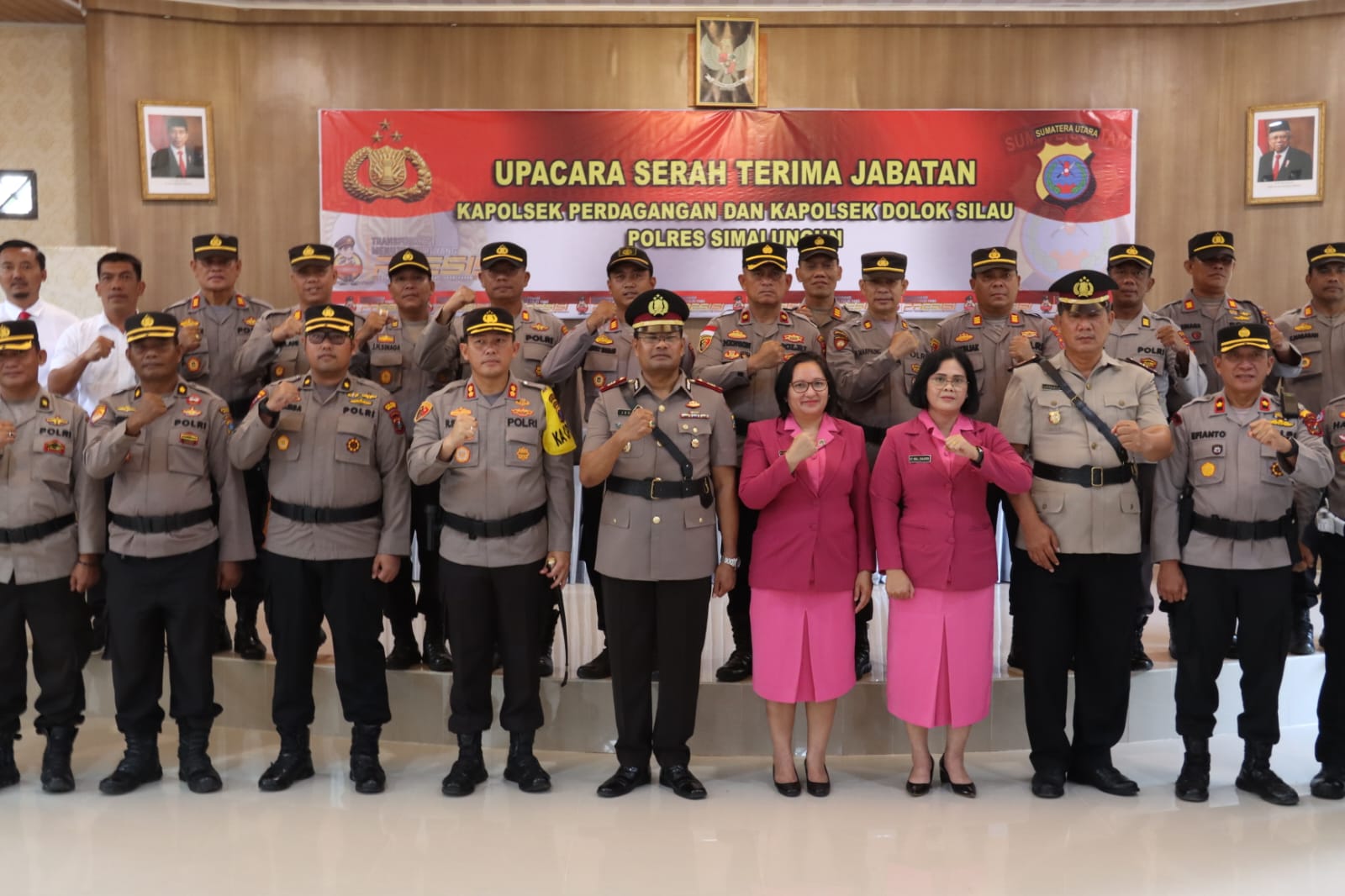 Kapolres Pimpin Serah Terima Jabatan Kapolsek Perdagangan Dan Doloksilau