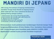 Kadin Sumut Buka Pendaftaran Lowongan Kerja Ke Jepang