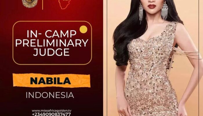 Ryzia Nabilla Winner Miss Supraglobal International Jadi Juri Pemilihan Miss Africa Golden Nigeria Tahun 2023