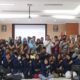 PARA Dosen Fisipol UMA, narasumber Dan para siswa serta mahasiswa berfoto bersama usai acara. Waspada/ist