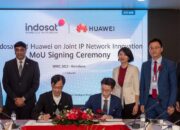 Indosat Ooredoo Hutchison (IOH) menandatangani Nota Kesepahaman (MoU) dengan penyedia solusi TIK global Huawei tentang inovasi bersama SRv6 di ajang Mobile World Congress (MWC) 2023.