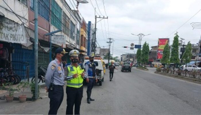 Jelang Ops Lilin Toba, Lantas Polsek Sunggal Dan Dishub Gelar Penertiban Angkot