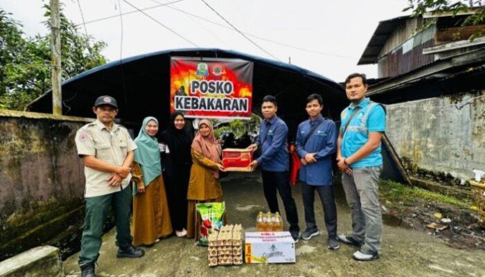YBM PLN UP3 Meulaboh Bantu Korban Kebakaran Simeulue
