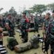 Pangdam I/BB dan Asops KASAD Riksiapops Yonif 125/Si'mbisa Satgas Pamtas RI-PNG