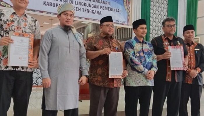 BKPSDM Gelar Sosialisasi Dan Penandatanganan Ikrar Netralitas ASN Di Agara