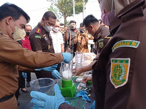 Kejari Binjai Musnahkan BB Sabu Terpidana Mati Kejari Binjai Musnahkan BB Sabu Terpidana Mati