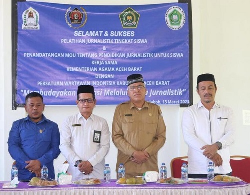 Pelatihan Jurnalistik Pelajar Aceh Barat Dibuka