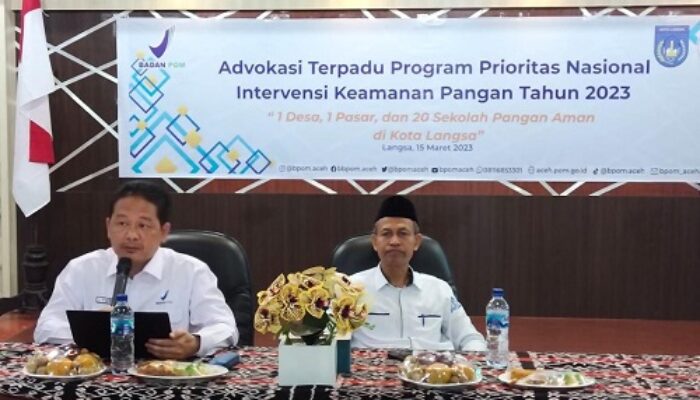 Balai BPOM Aceh Ciptakan Pangan Aman Dan Sehat