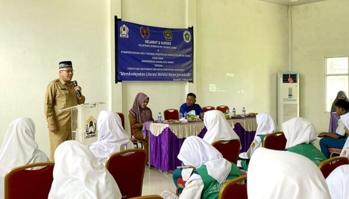 Pelatihan Jurnalistik Pelajar Aceh Barat Dibuka