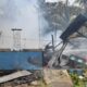 Satu rumah di Agara ludes terbakar. Waspada/Ist
