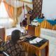 Kepala BNN Kota Langsa, AKBP Werdha Susetyo SE, saat membuka acara rapat koordinasi dalam rangka pelaksanaan fasilitasi advokasi program ketahanan keluarga anti narkoba berbasis sumberdaya pembangunan desa, di Aula Kesbangpol Kota Langsa, Kamis (2/3). Waspada/Rapian