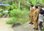 Bupati Zahir Tinjau Banjir Akibat Pengalihan Aliran Sungai