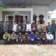 Ketua Komisi Ukhuwah DP MUI Sumut Abdul Rahim, Kakan Kemenag Batubara Sakoanda Siregar, Ketua MUI Batubara Muhammad Hidayat, diabadikan usai pertemuan di Aula Kemenag Batubara. (Waspada/Agusdiansyah Hasibuan)
