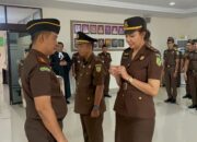 Kajari Binjai Lantik Kasi PB3R Dan Kasubsi Datun