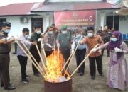 Kejari Palas Musnahkan 197,99 Gram Sabu Dan 2.682,74 Gram Ganja