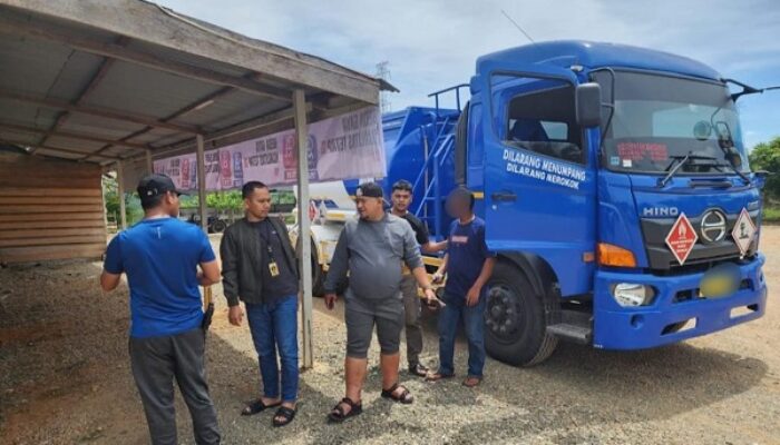 Angkut BBM Tanpa Izin, Dua Mobil Tangki Dan Tiga Terduga Pelaku Diamankan
