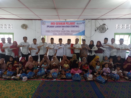 Pj Bupati Agara hadiri pelaksanaan stunting. Waspada/Ist