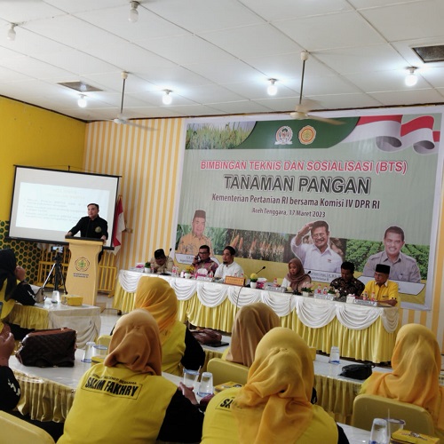 Salim Fakhry saat menyampaikan sambutannya. Waspada/Seh Muhammad Amin