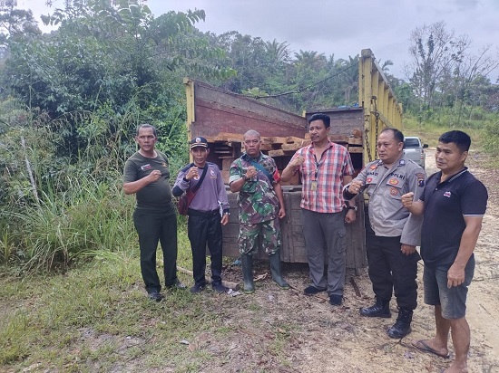 Illegal Logging, Sejumlah BB Ditemukan Di Mosa Tapsel