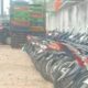 KAWASAN Jalan Sandang Pangan, Kec. Pangkalansusu, jadi lahan basah bagi pelaku parkir liar. Waspada/Ist