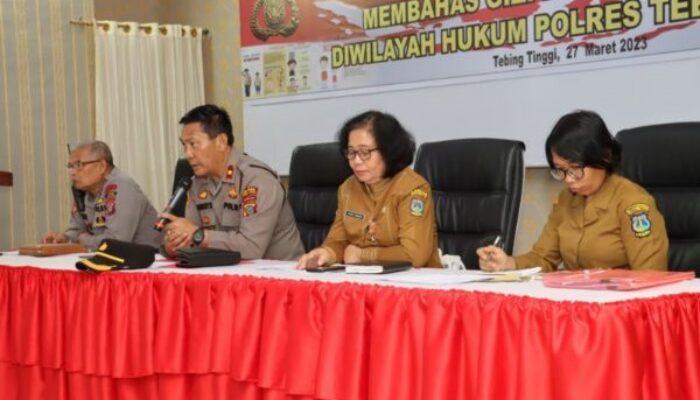 Wakapolres Tebingtinggi Pimpin Rakor Pembahasan Stunting