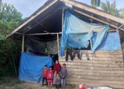 Lansia Dan Anak-anak Tempati Gubuk Berdinding Terpal
