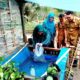 KETUA TP PKK Kabupaten Batubara Ny.Hj.Maya Indriasari Zahir SE pada penyerahan bantuan ternak ayam dan bibit ikan lele di Desa Sumbertani yang merupakan desa percontohan Hatinya PKK tingkat Provsu 2023.Waspada/Iwan Has