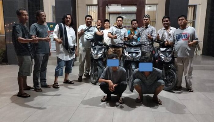 Di Agara, 2 Tersangka Curanmor Dan 3 Sepeda Motor Diamankan