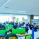 Suasana di Perpustakaan Aceh selama bulan Ramadhan. (Waspada/Zafrullah)