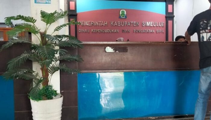 Kini Pelayanan Di Disdukcapil Simeulue Cepat Dan Gratis