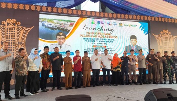 Pemko Langsa Launching<br>Ekspor Perdana Tiga Komoditi