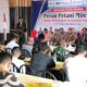 Ketua Umum Gepeubut Aceh, Zulfikar Mulieng (Mantan Ketua BEM Unimal), Minggu (5/3) pagi di dayah Kupi, Syamtalira Aron, Aceh Utara memberikan sambutan pada pembukan kegiatan Sosialisasi Petani Milenial. Waspada/Maimun Asnawi