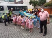 Satlantas Polrestabes Medan Sosialisasi Rambu Lalin Pada Anak TK