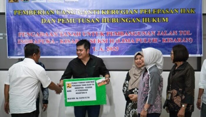 PTPN III Terima Ganti Rugi Pelepasan Aset Untuk Jalan Tol Indrapura – Kisaran