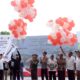 GUBSU Edy Rahmayadi, bersama Forum Komunikasi Pimpinan Daerah (Forkopimda) melepas balon ke udara, tanda dimulainya pembangunan stadion madya atletik dan martial arts arena, di kawasan Sumut Sport Centre. Waspada/Ist