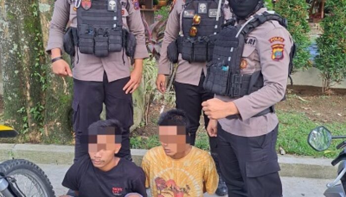 Terima Pesan Tiktok, PRC Poldasu Tangkap Dua Tersangka Curanmor
