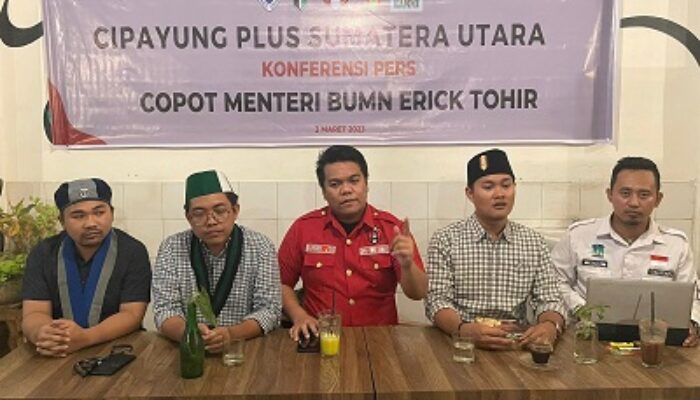 Cipayung Plus Sumut Desak Erick Thohir Dicopot  Dari Jabatan Menteri BUMN
